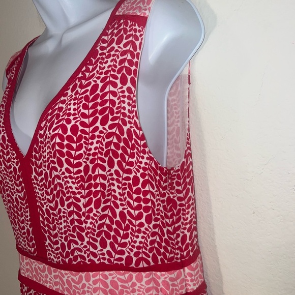 Boden Red Sleeveless V-Neck Sundress - Picture 3 of 8